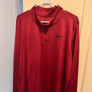 Nike Red Pullover quarter-zip